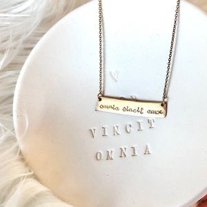 FREE dish + “Love Conquers All” necklace